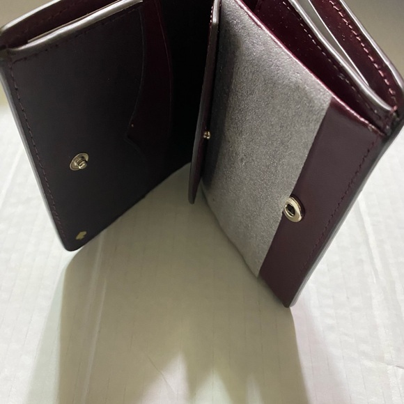 Kate spade Nadine small bi fold wallet burgundy - Picture 3 of 7